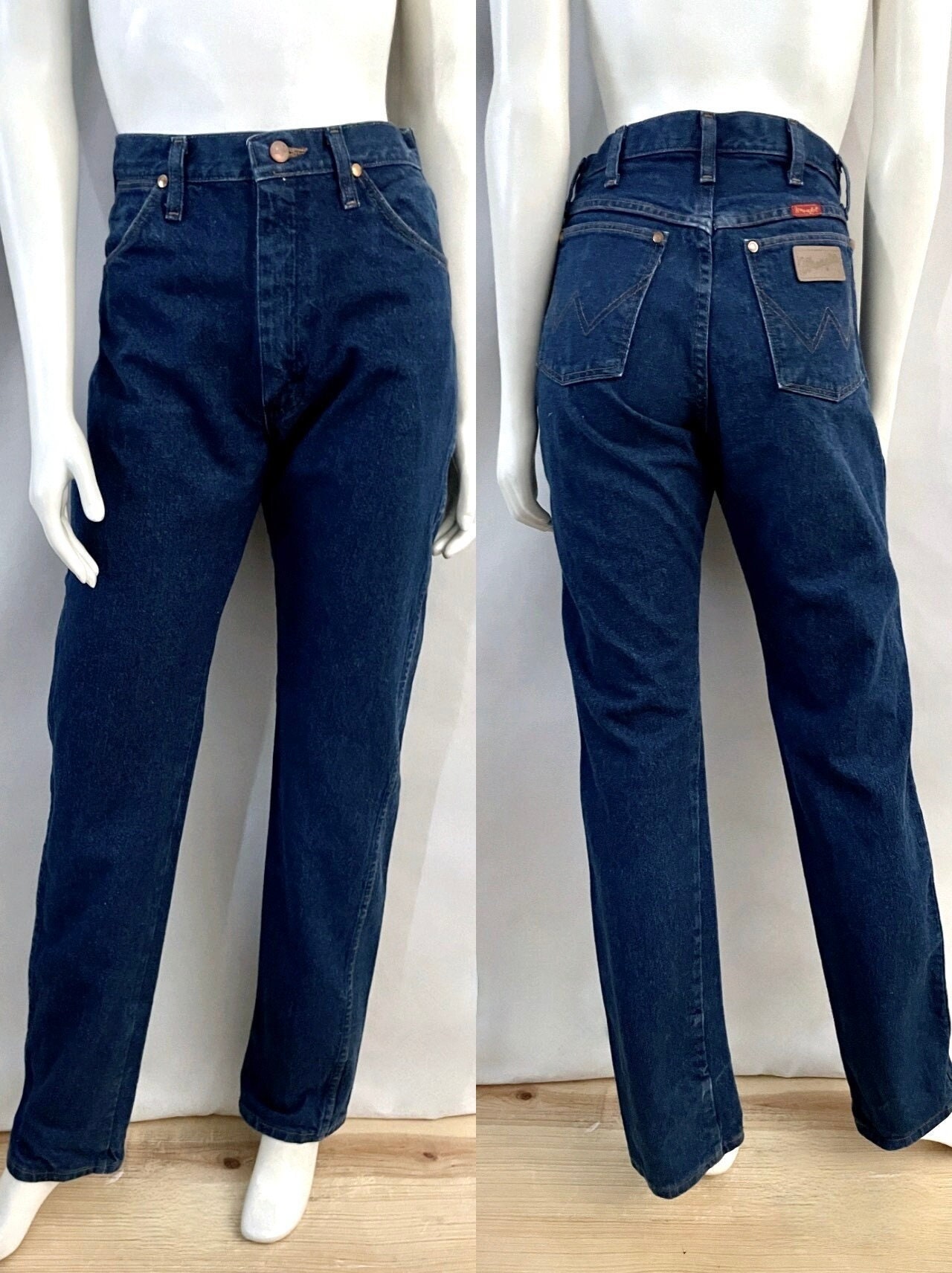 Vintage 80's Wrangler Jeans, High Waisted, Straight Leg M 
