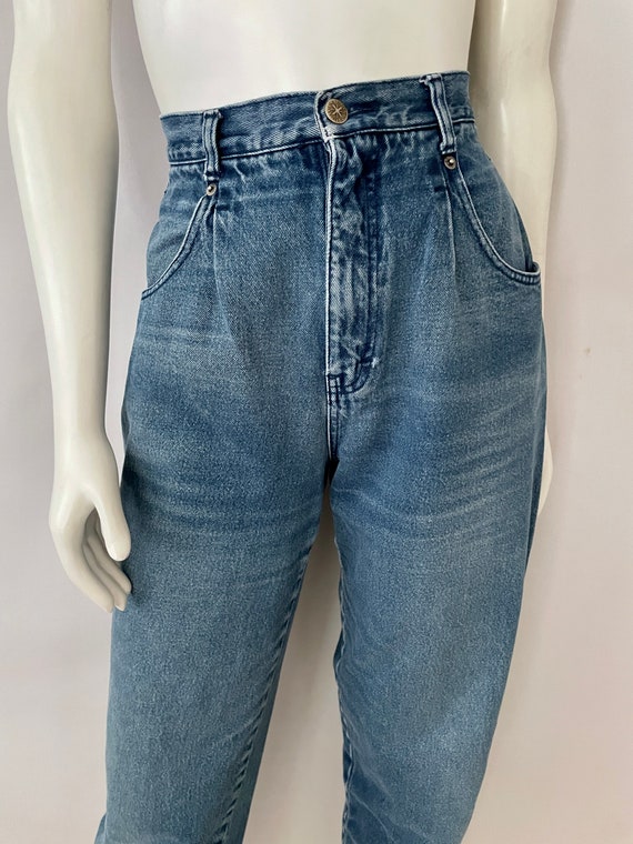 Vintage 80's Brittania Jeans, High Waisted, Taper… - image 3