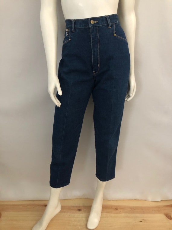 Vintage 80's Gitano Jeans, High Waisted, Dark Was… - image 2