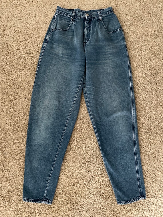 Vintage 80's Brittania Jeans, High Waisted, Taper… - image 2