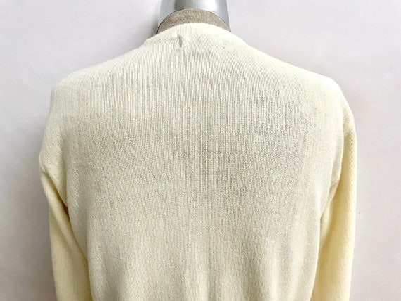 Vintage 80's Steeplechase Cream Cardigan Sweater … - image 9
