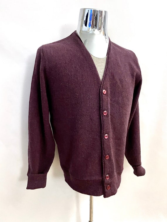 J’MA PLUM MADE IN USA ACRYLIC CARDIGAN 80's Purple, Cardigan Sweater by Robert Bruce (M) - Etsy