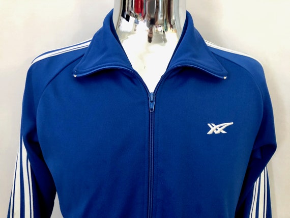 Vintage 80's Asics, Blue, Zip Up, Track Jacket (S) - image 3