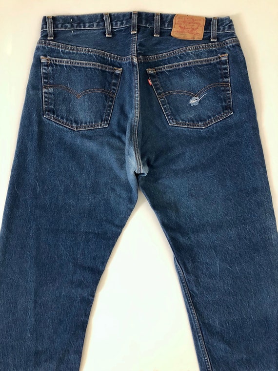 Vintage 80's Levi's 501 Jeans USA, Red Tab Denim … - image 9