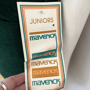 Vintage 70's Deadstock, Maverick, Green, Corduroy, Pants Size 2 image 6