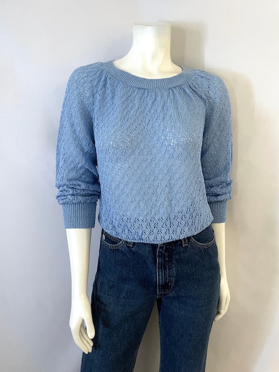 Vintage 70's It's Pure Gould, Blue, Long Sleeve, S