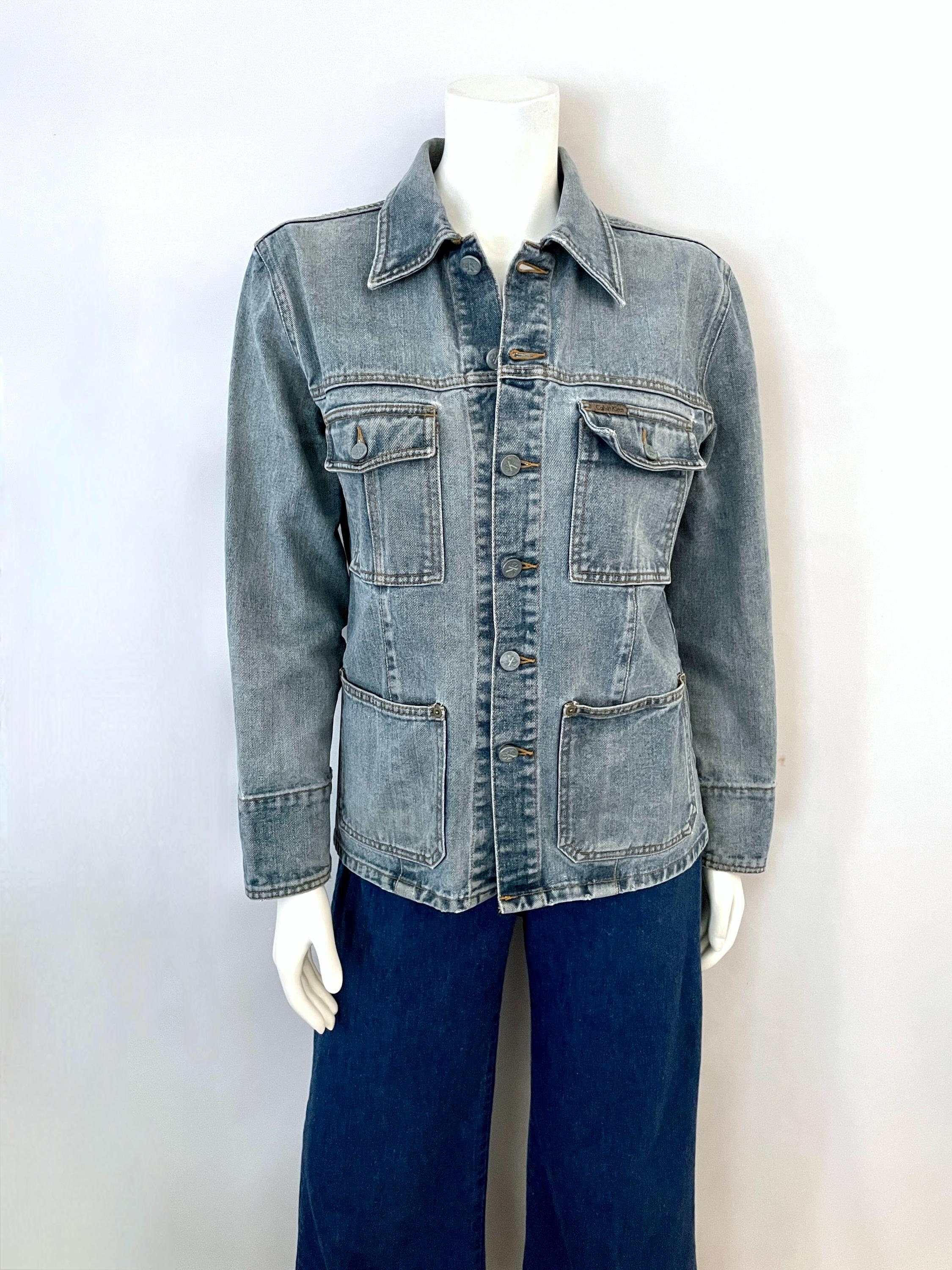 90年代 カルバン・クライン ジーンズ USA デニムジャケット (M) - Etsy
