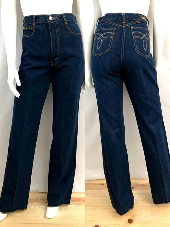 Vintage 80's Brittania Jeans Blue High Waisted Straight - Etsy