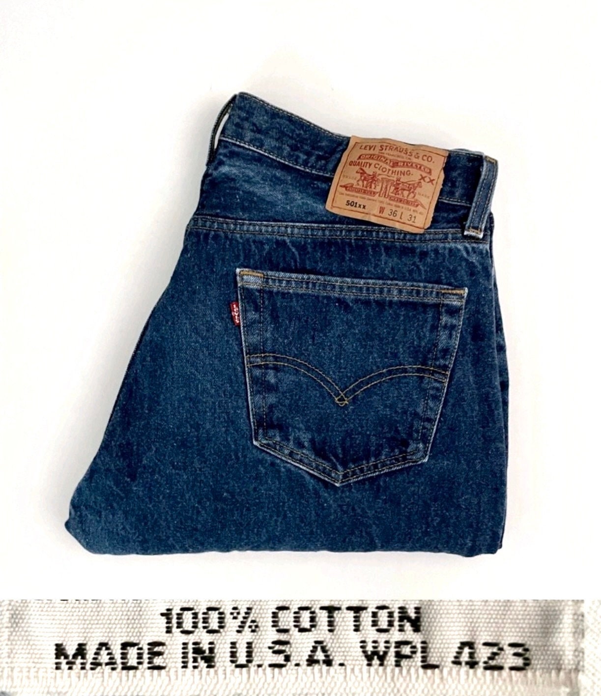 matematiker diagonal historie Vintage 90's Levi's 501XX Jeans USA Red Tab Denim - Etsy