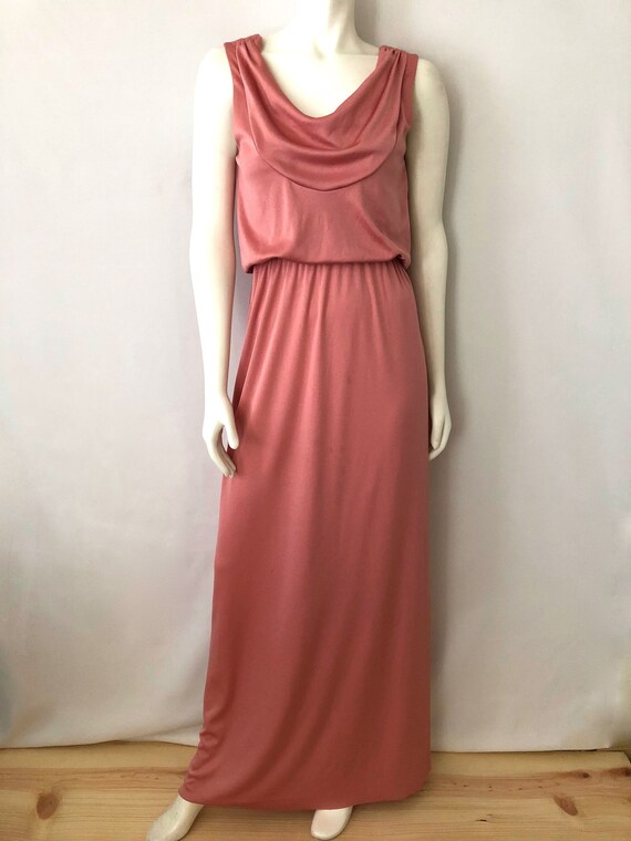 mauve maxi dress