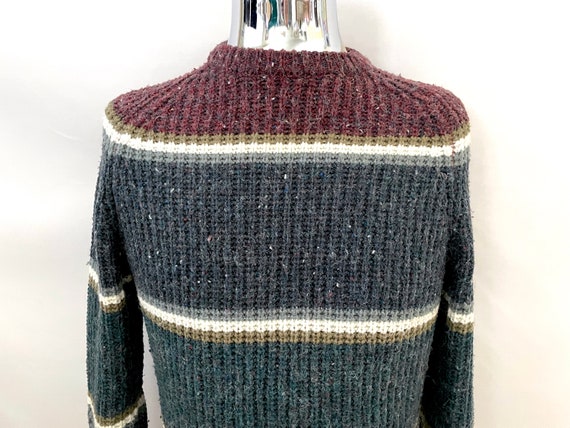 Vintage 80's Saturday's, Colorful, Striped, Wool … - image 3