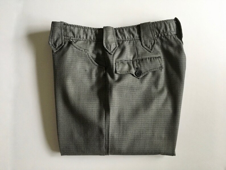 Vintage Men/'s 70/'s Niver Western Wear Houndstooth Pants W33 Straight Leg
