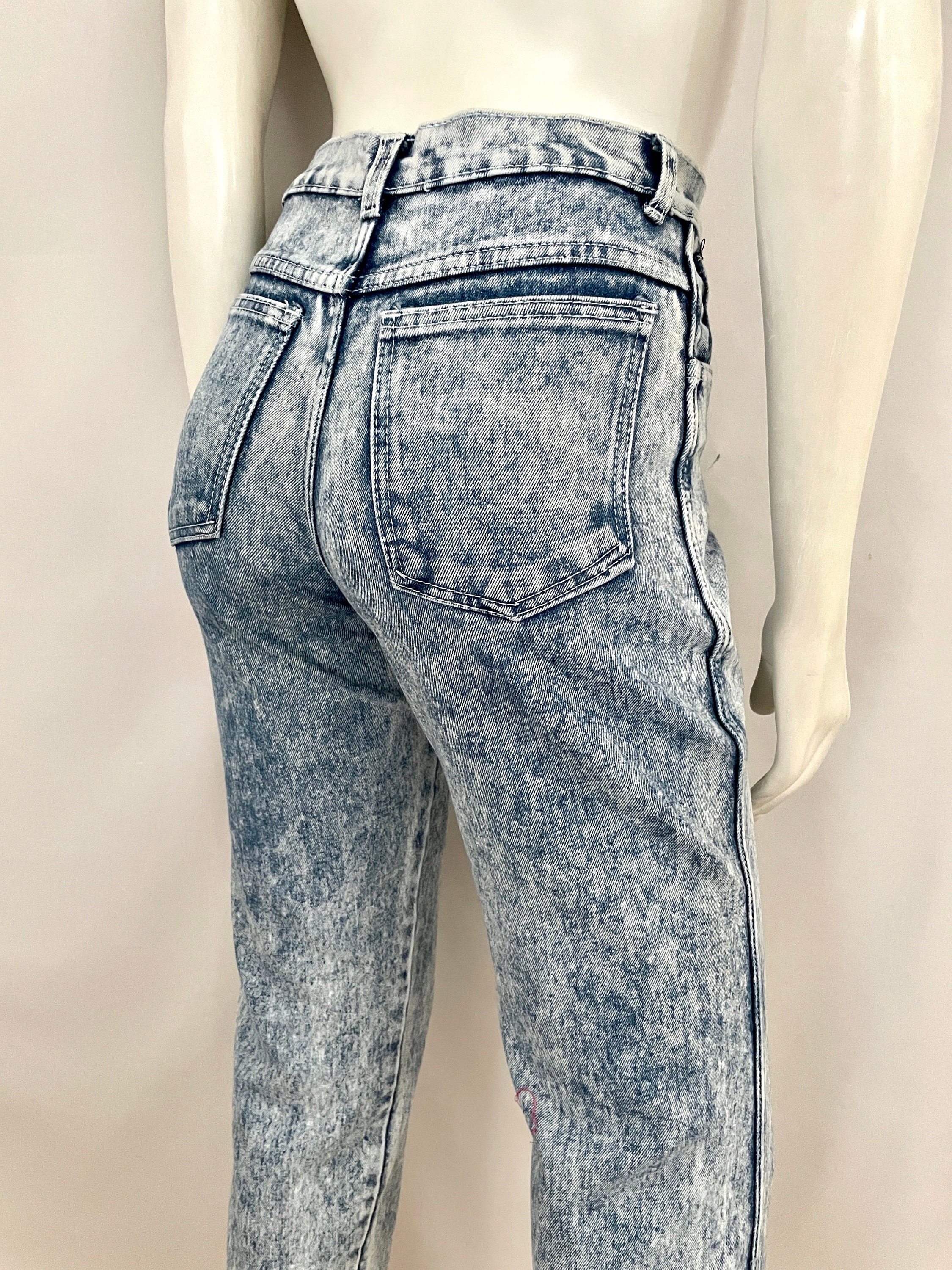 Snow wash jeans best sale 80s