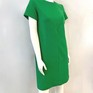 70's Mod, Green, A Line, Dress by Flutterbye (Size 10)