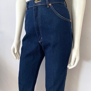 Vintage 80's Lee Riders, Jeans, High Waisted, Dark Wash, Denim M image 7