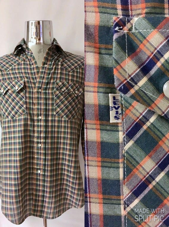 levi's snap button shirts