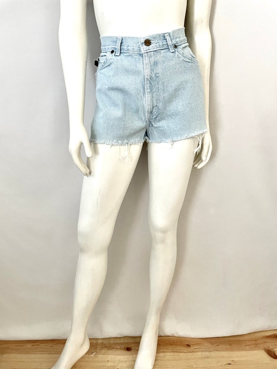 Vintage 80's Chic, High Waisted, Cut Off Shorts (… - image 3