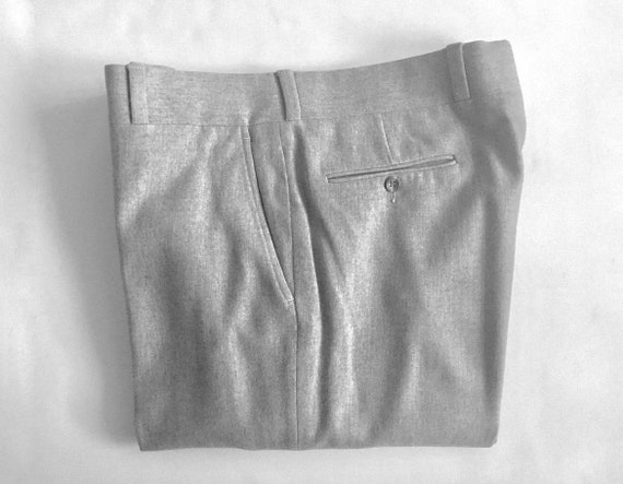 Vintage 80's Pendleton, Gray Wool Pants, Straight… - image 1