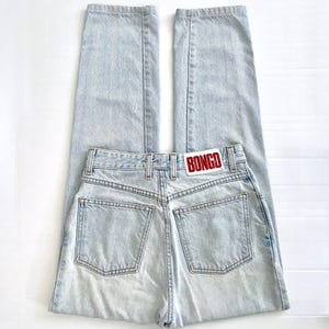 90's Bongo Jeans, Light Wash, High Waisted, Denim (Size 4)