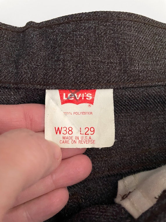 Vintage 90's Levi's 517 Pants USA, Brown, Bootcut… - image 5