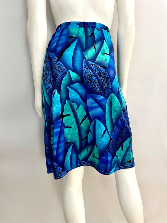 Vintage 80's Jantzen, Blue, Leaf, Swimwear, Wrap … - image 10