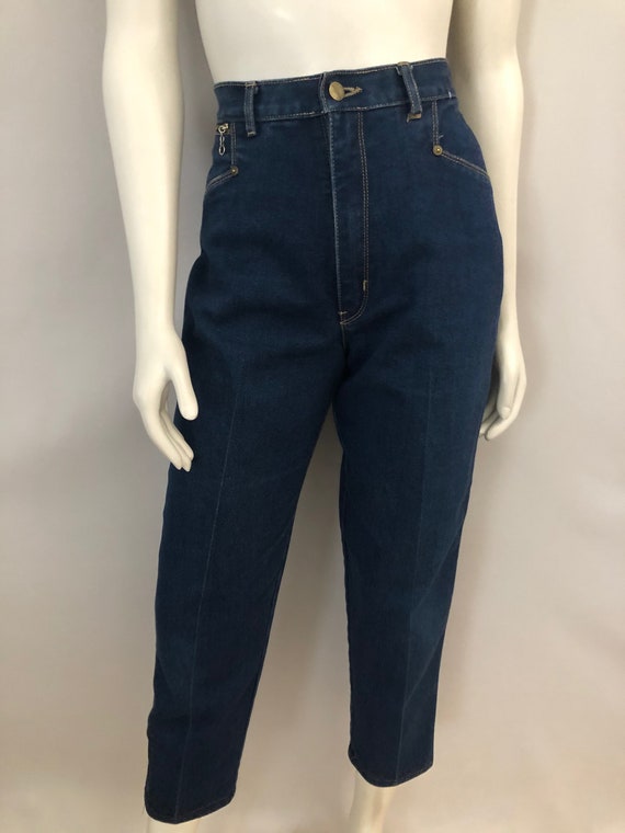 Vintage 80's Gitano Jeans, High Waisted, Dark Was… - image 4