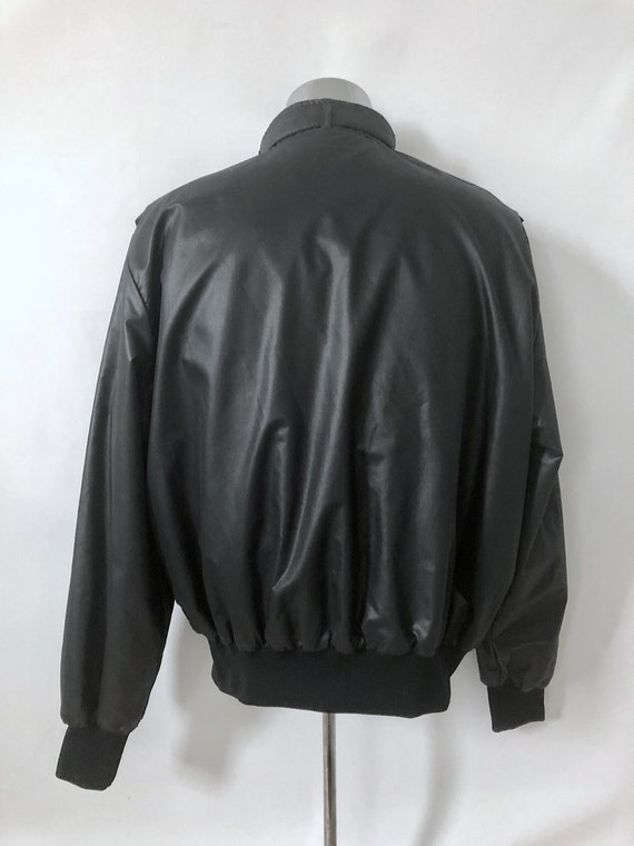 Vintage 80's Deadstock, Black, Zip Up, Jacket, Wi… - image 10