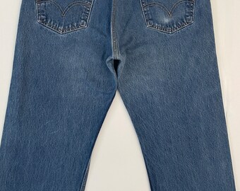 Y2K Levi's 501XX, Jeans, Blue, Red Tab, Long, Denim (W34) - Etsy