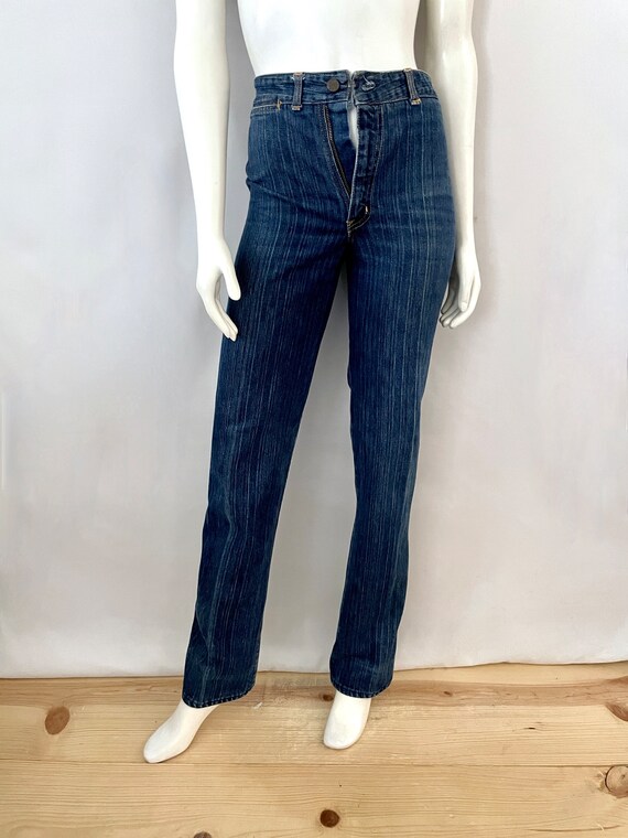Vintage 80's Vidal Jeans, High Waisted, Straight … - image 2