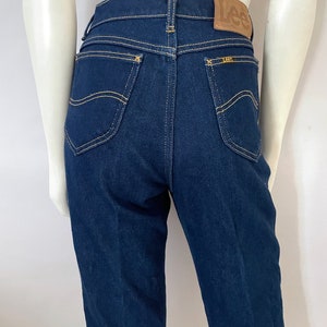 Vintage 80's Lee Riders, Jeans, High Waisted, Dark Wash, Denim M image 9