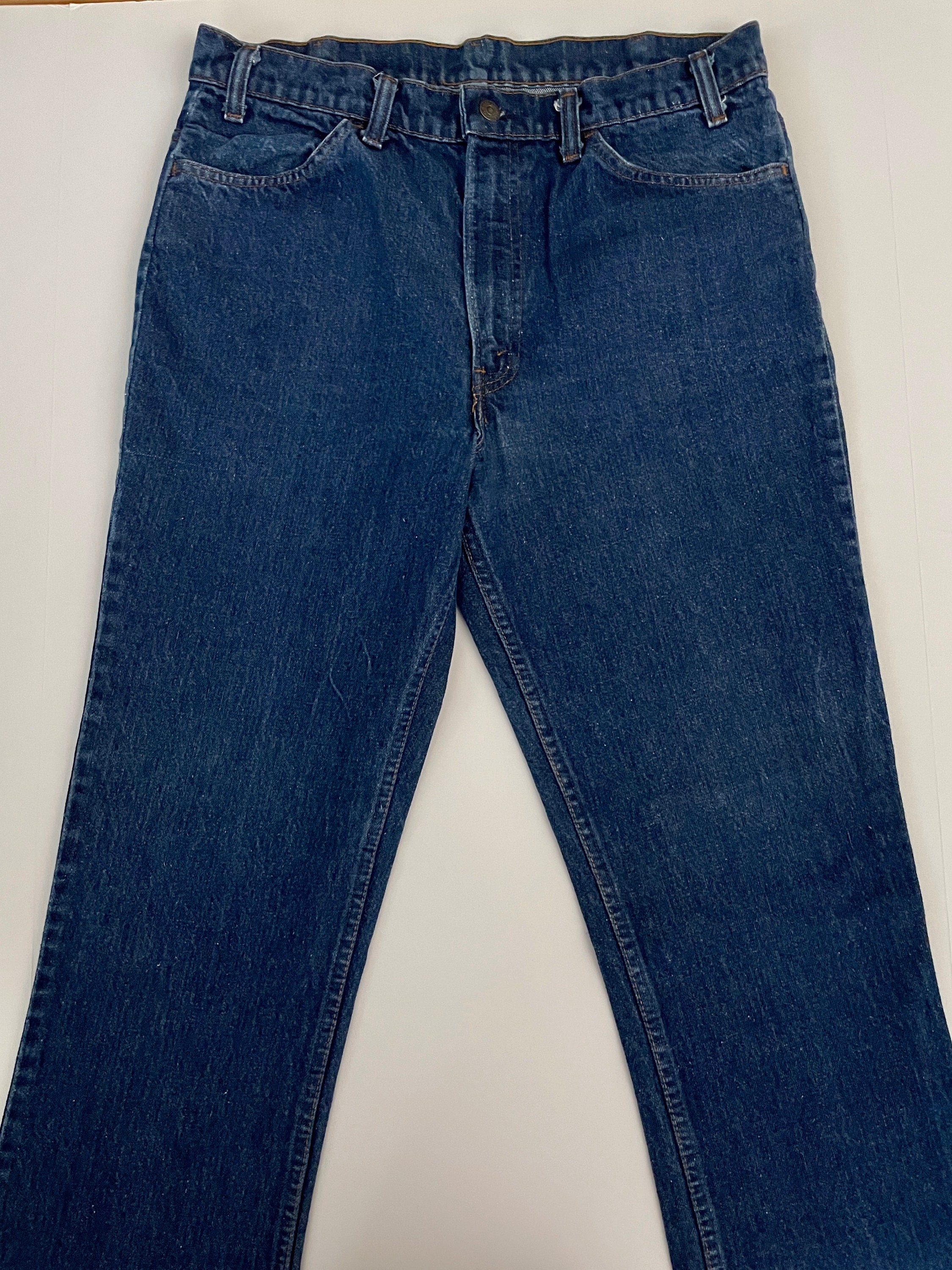 80's Levi's 646 Jeans, Bell Bottom, Orange Tab, Denim (W34) - Etsy