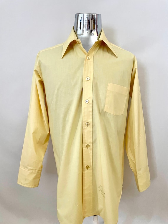 Vintage 70's Disco, Yellow, Long Sleeve, Disco Shi