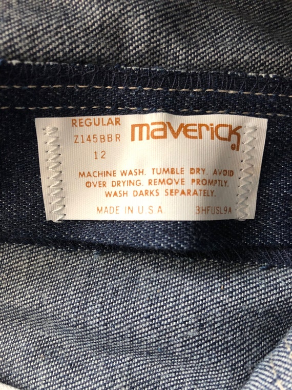 70's Deadstock Maverick Straight Leg Denim (12 Sl… - image 3