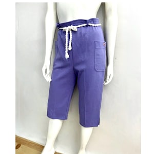 Vintage 80&#39;s Jantzen, Purple, High Waisted, Capri Pants (M)