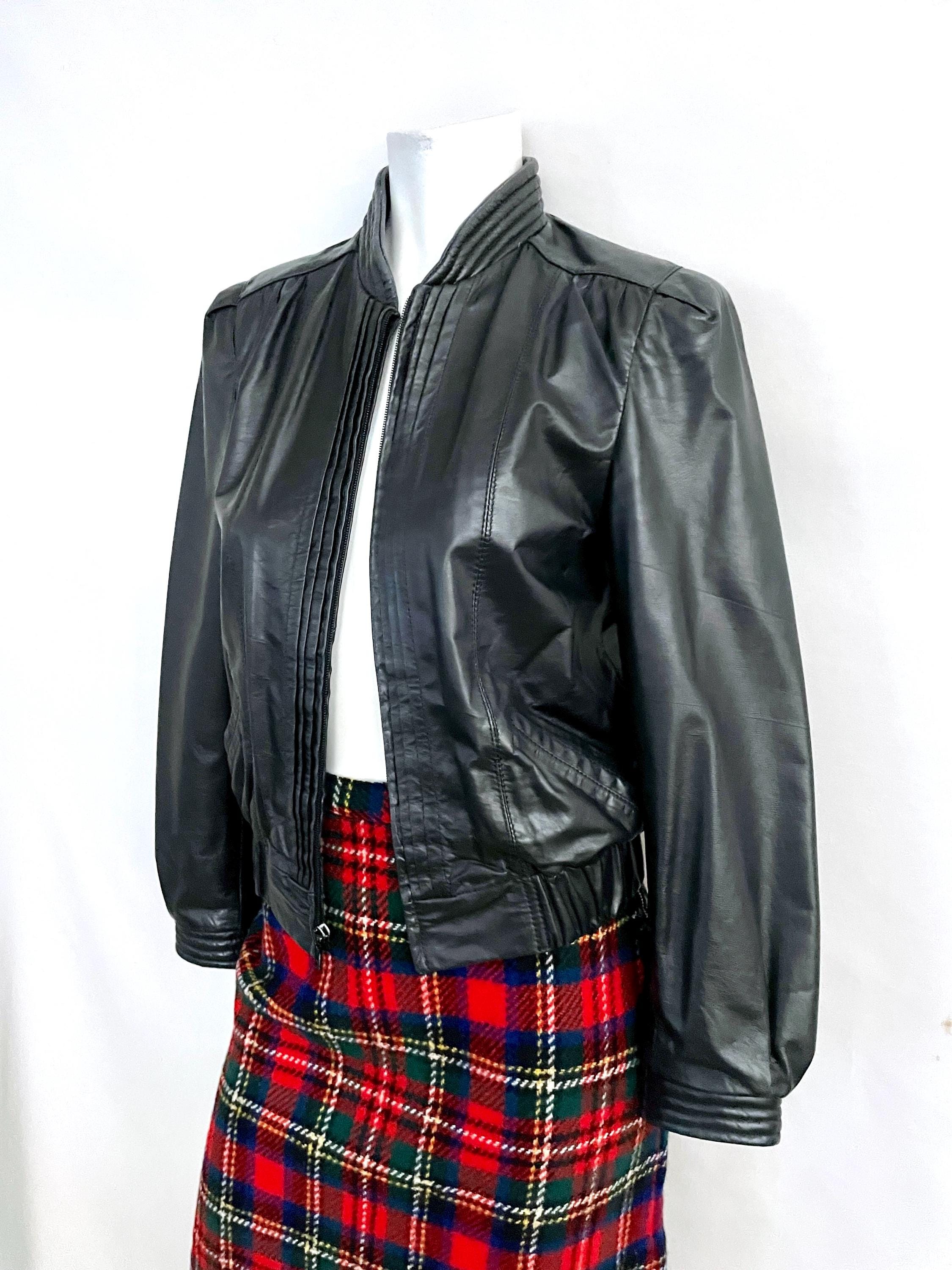 Vintage 80's Black, Leather Jacket by Winlit (size 2) - Etsy