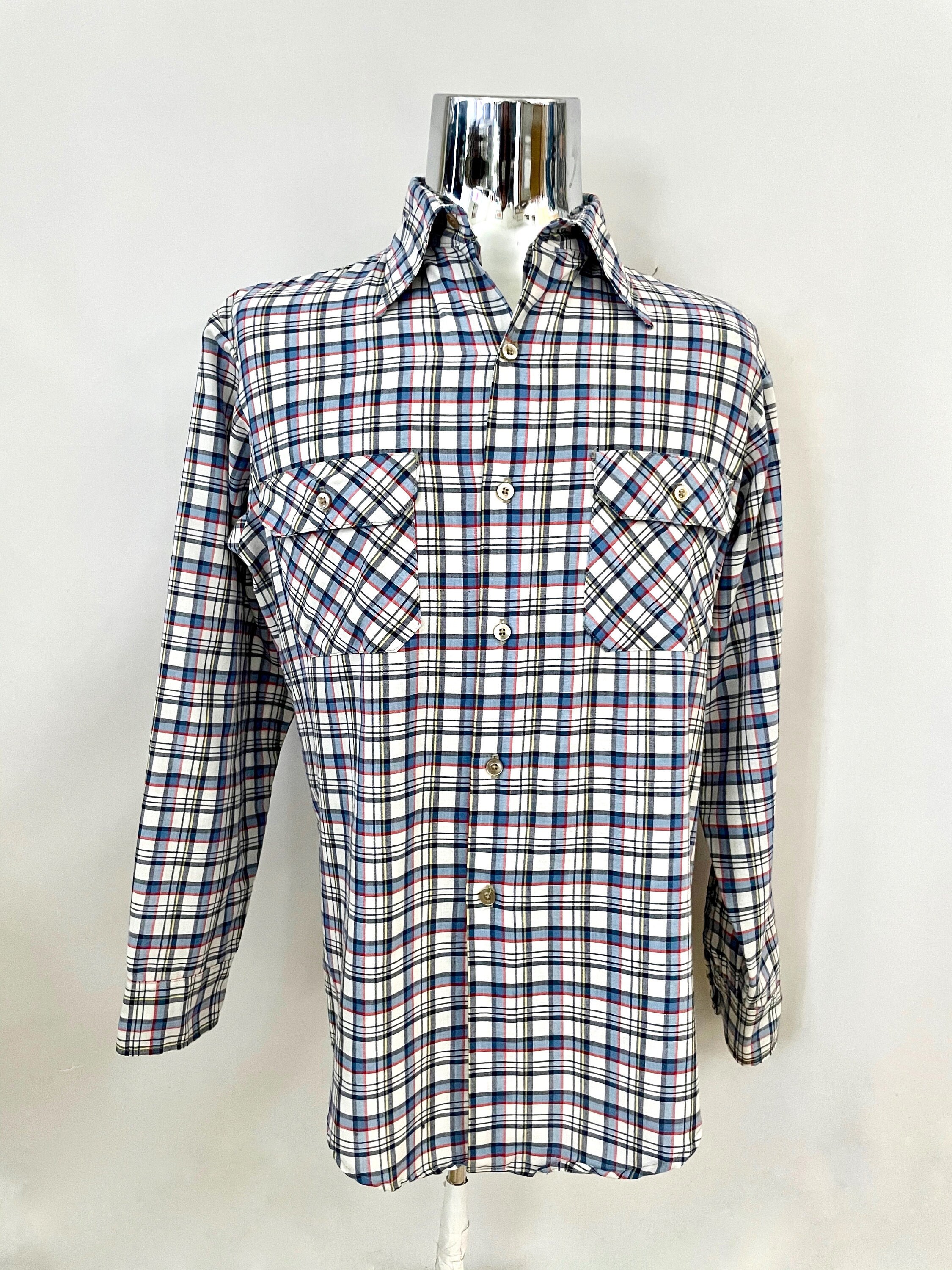 Vintage 80's Big Mac, White, Blue, Checkered Shirt, Long Sleeve, Shirt L - Etsy UK Vintage 80's Big Mac, White, Blue, Checkered Shirt, Long Sleeve, Shirt L - Etsy UK
