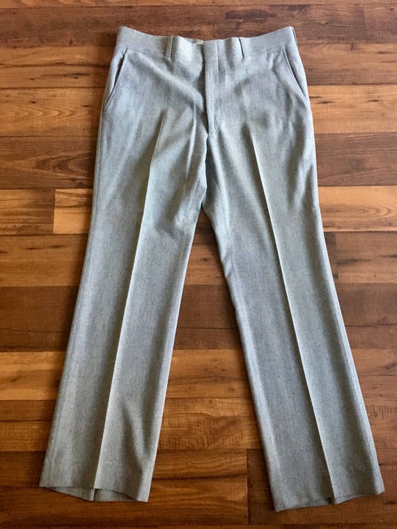 Vintage 80's Pendleton, Gray Wool Pants, Straight… - image 2