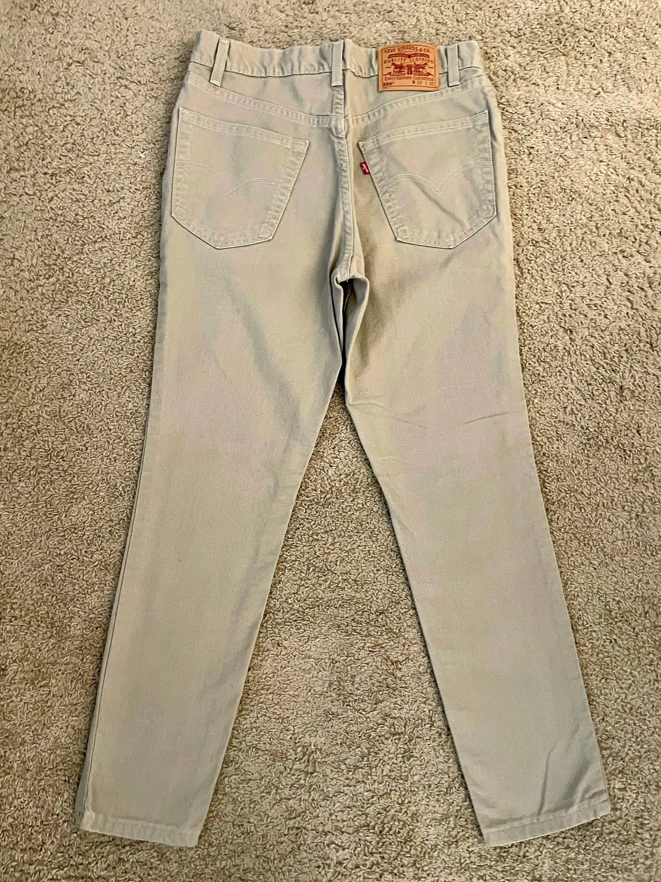 Vintage 90's Levi's 550 USA Jeans, Tan, Tapered Leg (W32) - Etsy