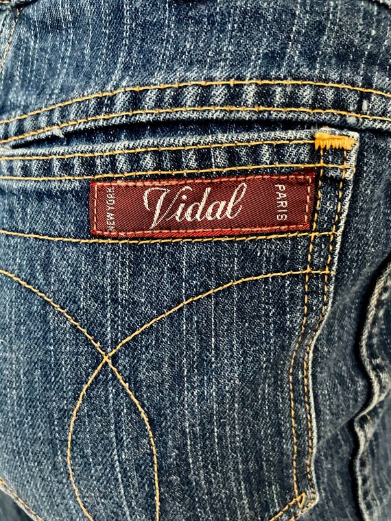 Vintage 80's Vidal Jeans, High Waisted, Straight … - image 7
