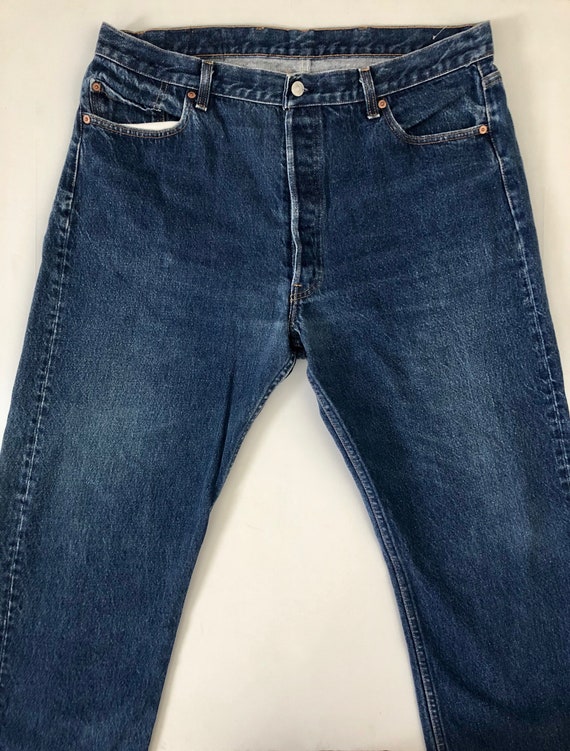 Vintage 80's Levi's 501 Jeans USA, Red Tab Denim … - image 2