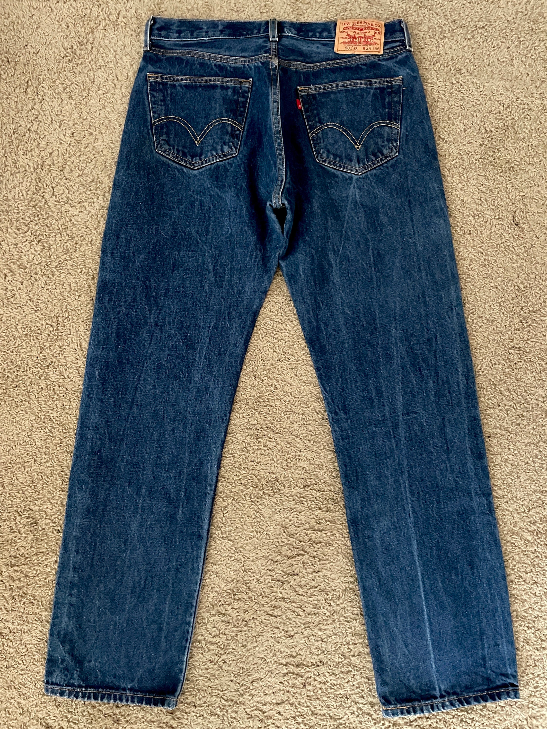 Vintage 00's Levi's 501XX Jeans, Button Fly, Denim (W34) - Etsy