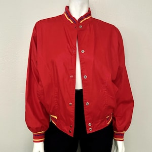 80's Red, Snap Button, Jacket (M)