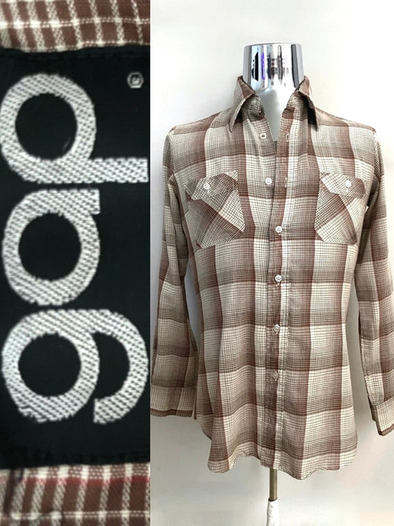 Vintage 80's Gap, Checkered, Long Sleeve, Shirt (M