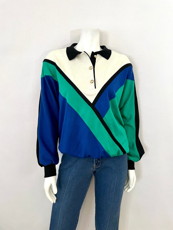 Vintage 80's Alfred Dunner, Colorblock, Sweatshirt