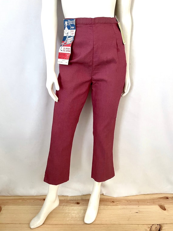 High Waisted Cropped Pants - Etsy 