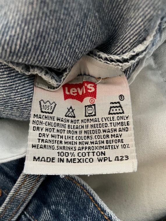 Vintage 90's Levi's 501 Jeans, Button Fly, Red Ta… - image 5