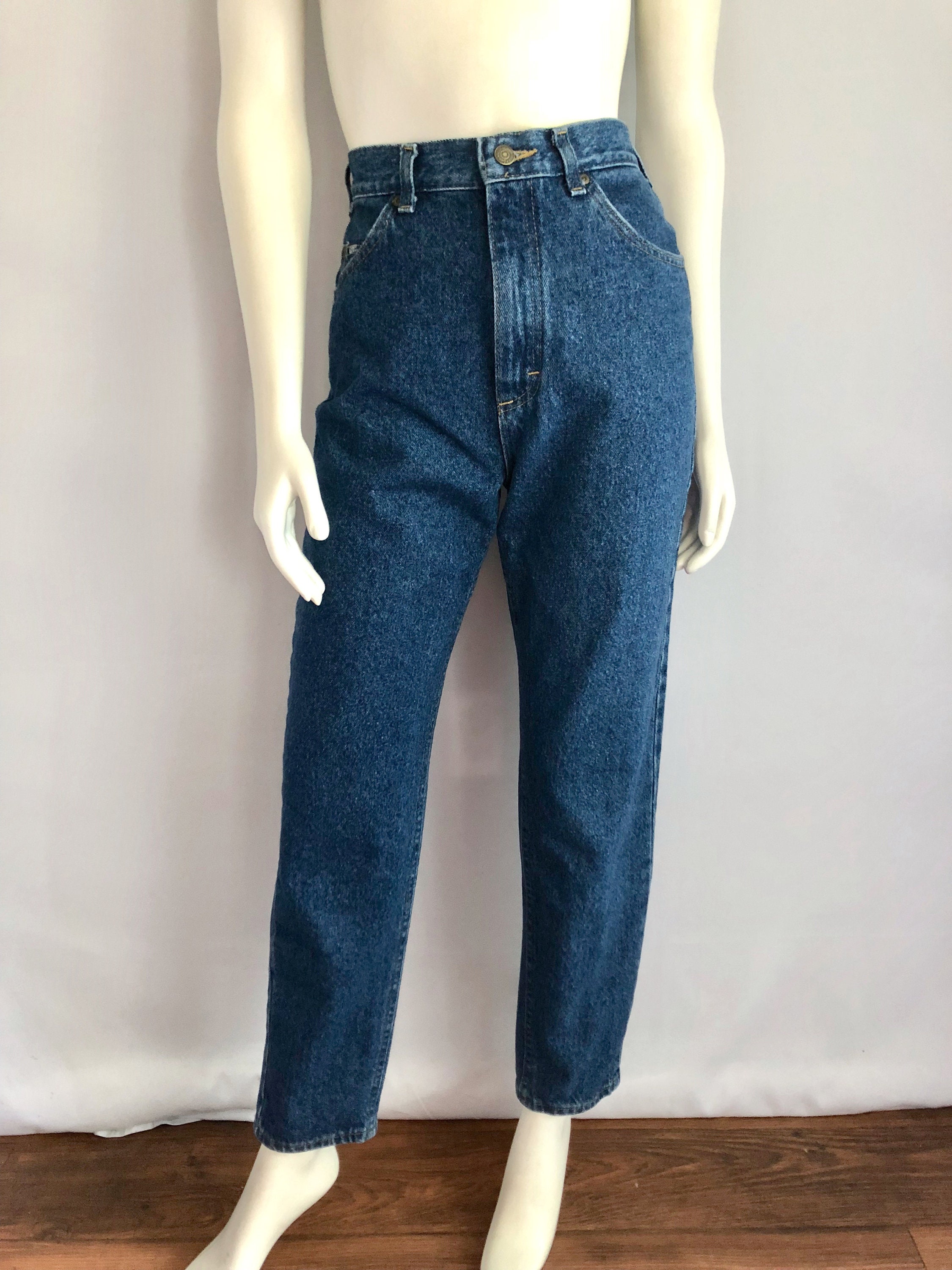 Vintage Women's 80's Lee Jeans High Waisted Dark | Etsy