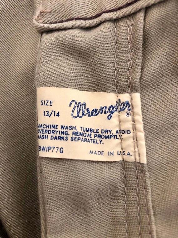 Vintage 70's Deadstock, Wrangler, Khaki, Straight… - image 6