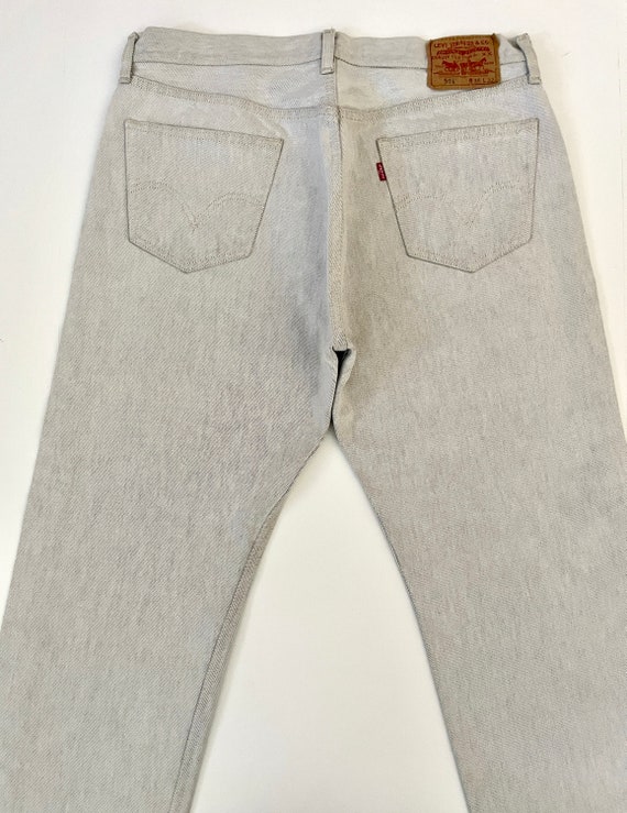Vintage 00's Levi's 501, Jeans, Gray, Red Tab, De… - image 8