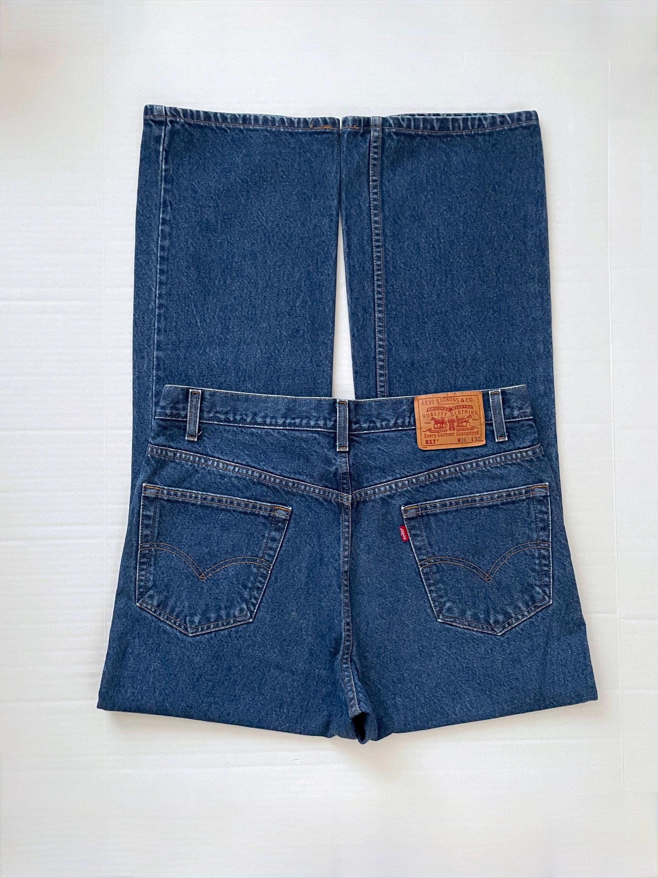 Vintage 90's Levi's 517, Jeans, Dark Wash, Bootcut, Denim